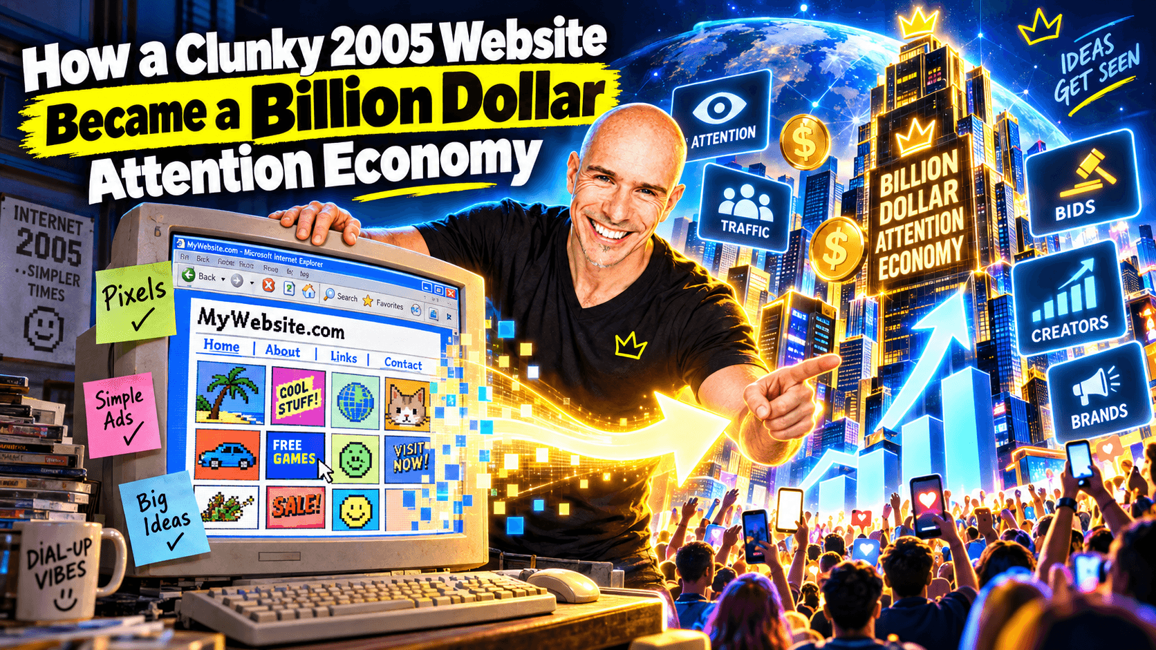 How a Clunky 2005 Website Became a Billion Dollar Attention Economy